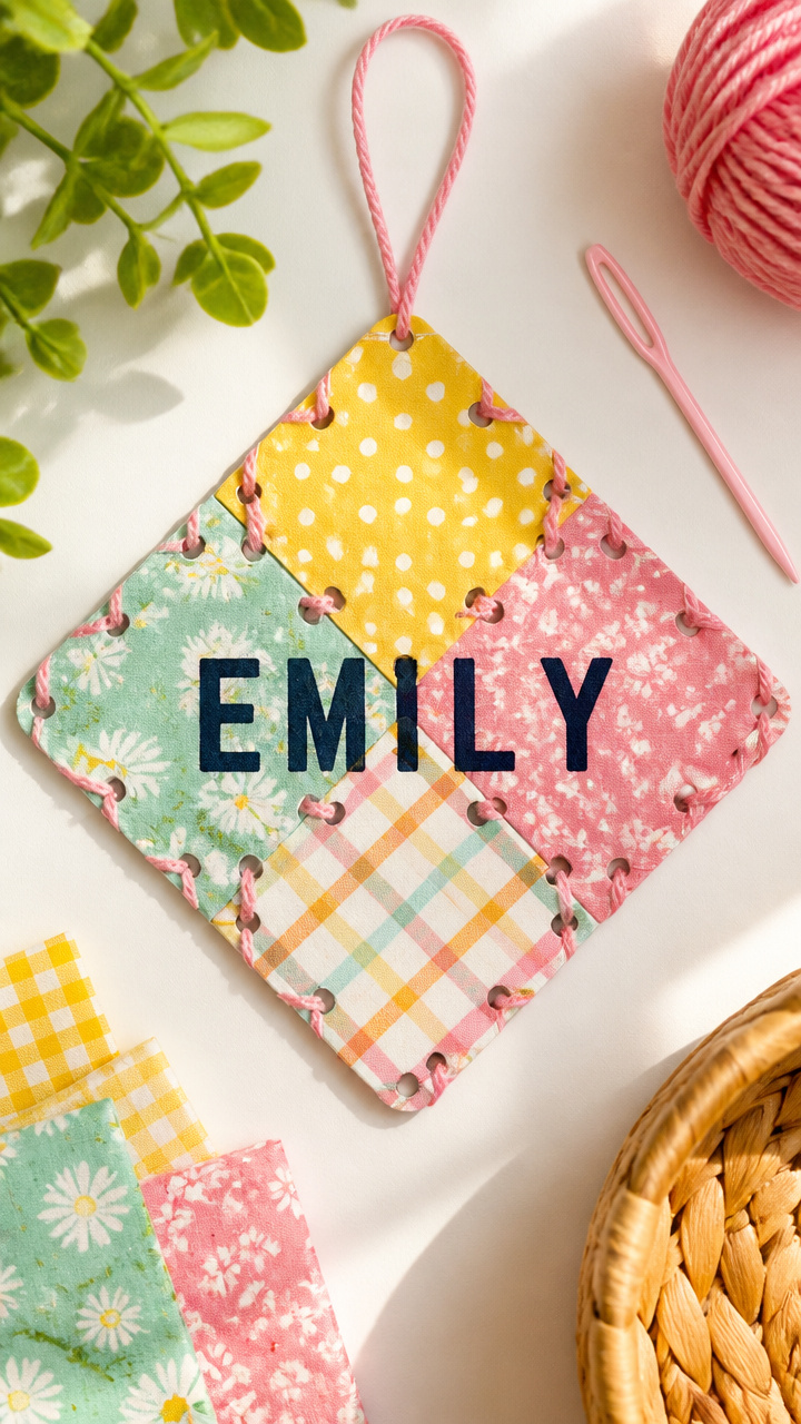 Quilt Square Name Tags