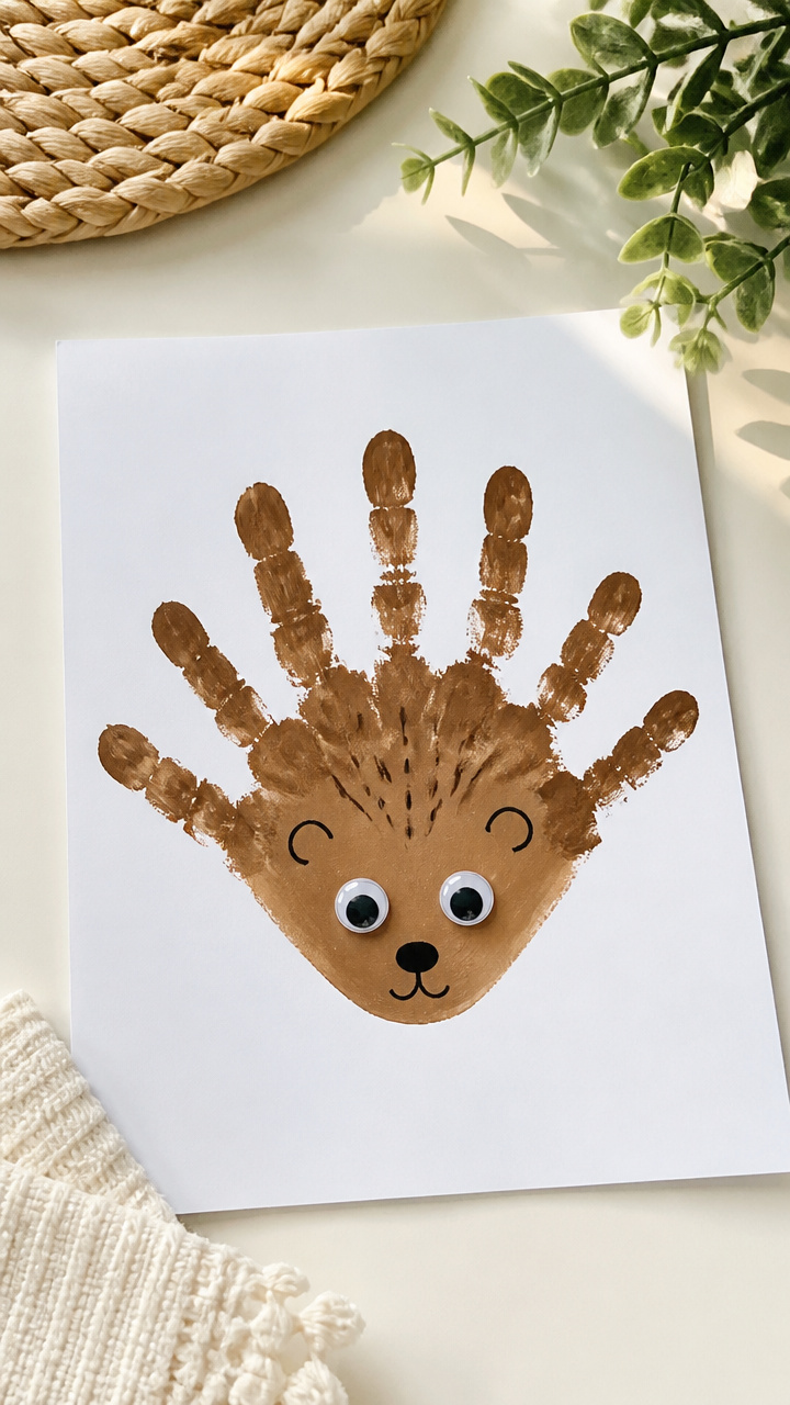 Handprint Hedgehog