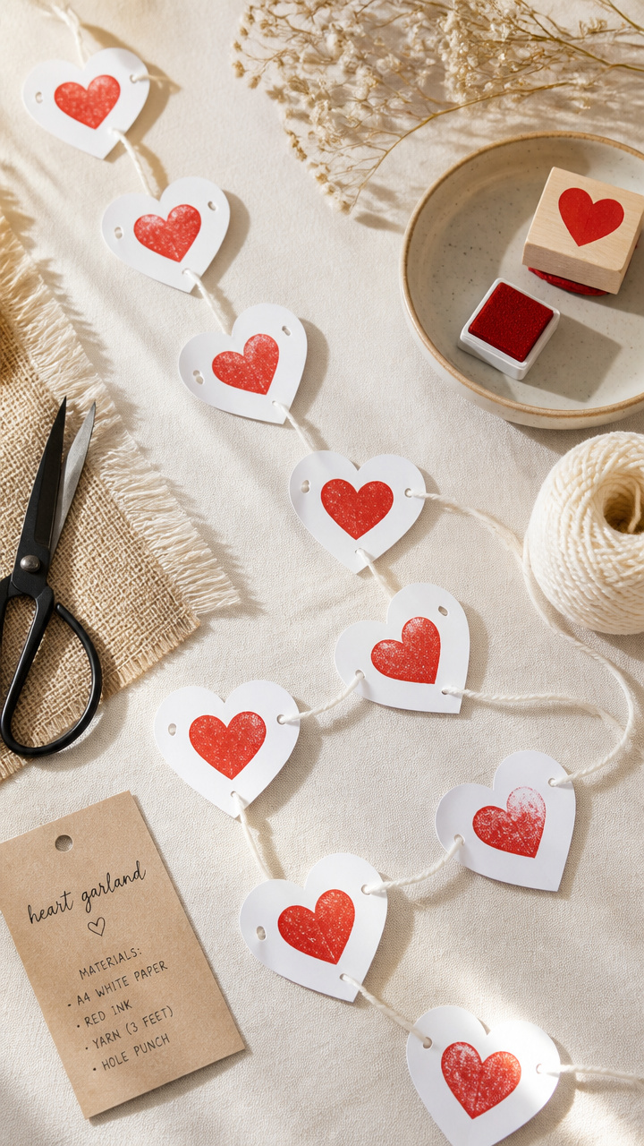 H is for Heart Garland