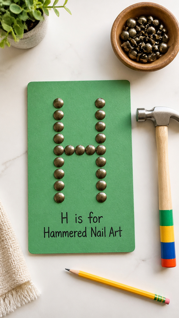 H is for Hammered Nail Art