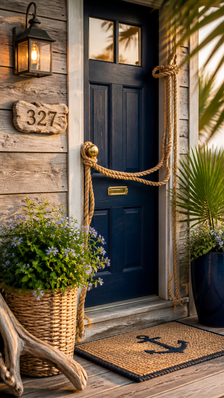 Nautical Rope and Driftwood Accents
