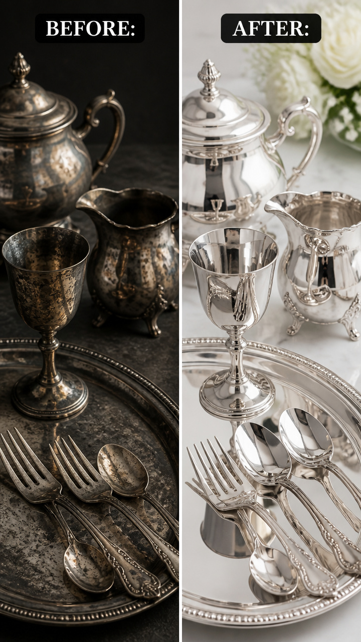 How to Clean Silver Plated Items: 5 Simple Steps — Before and After