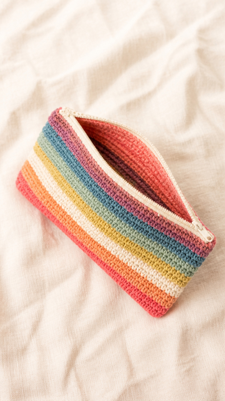 Granny Stripe Slide Case crochet pattern