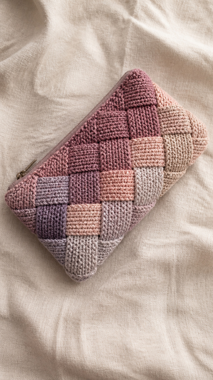 Entrelac Rectangle Case crochet pattern