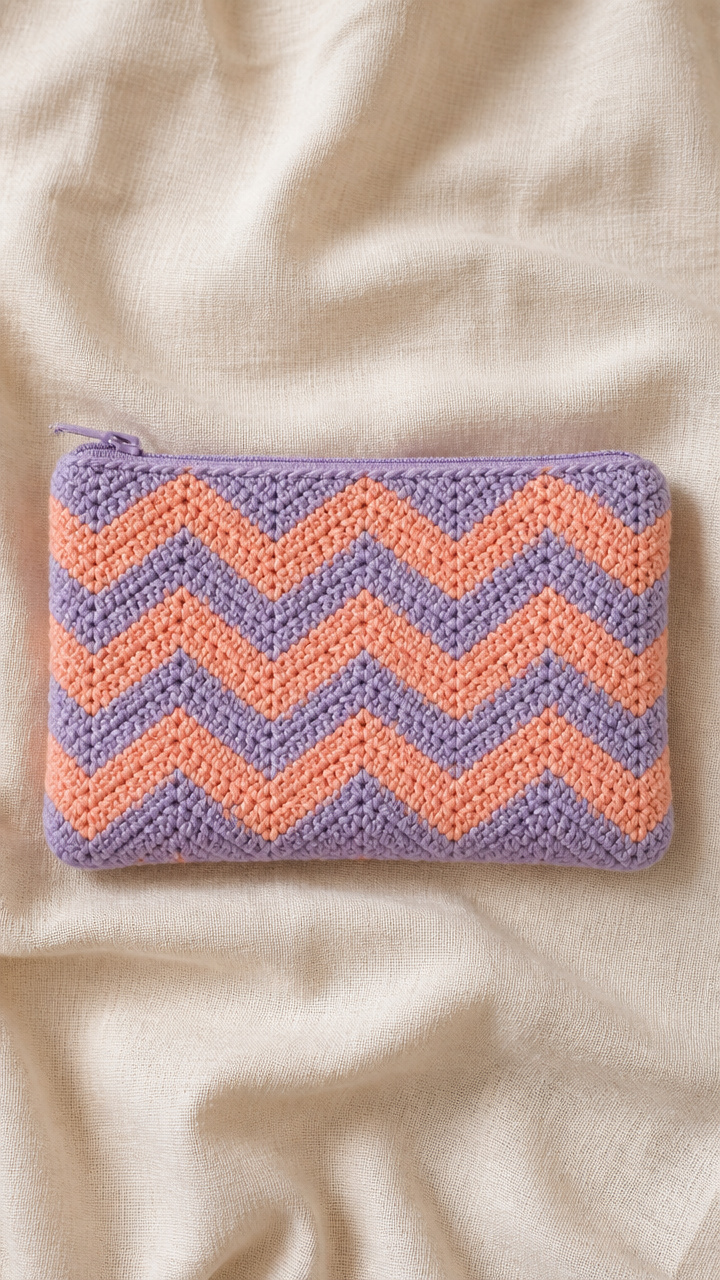 Chevron Pencil Case crochet pattern