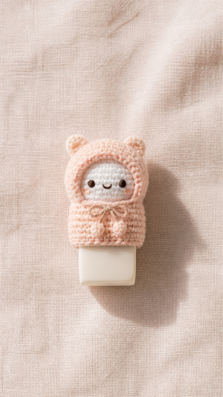 Hooded Amigurumi Eraser crochet pattern