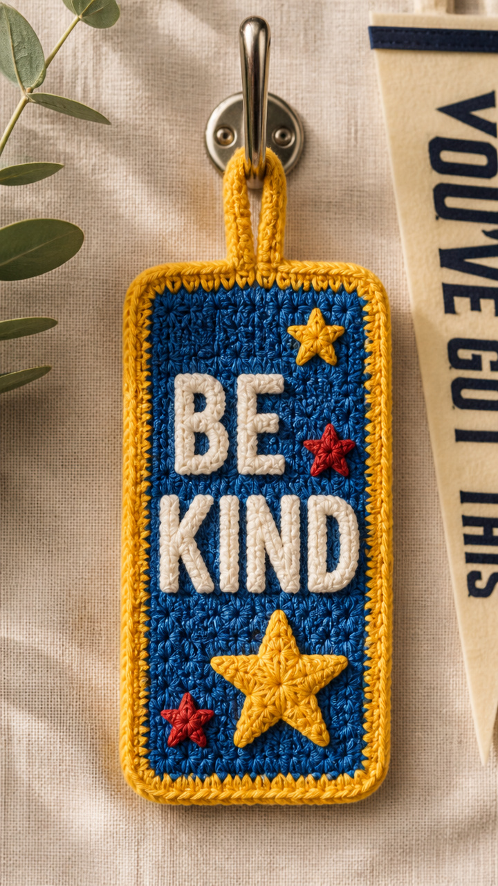 Star Stitch Locker Tag crochet pattern