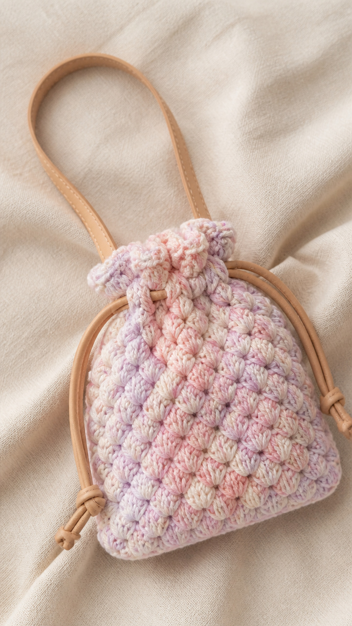 Puff Stitch Mini Bag crochet pattern