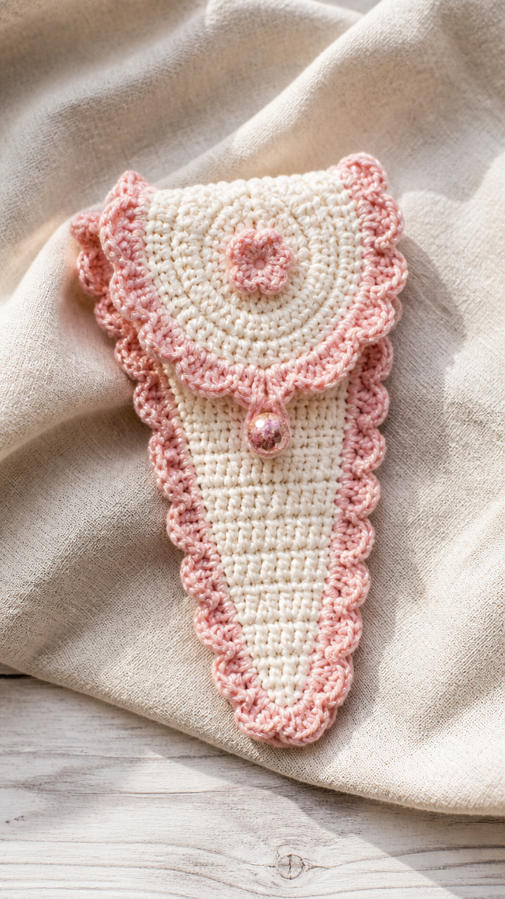 Ruffled Edge Scissors Case crochet pattern