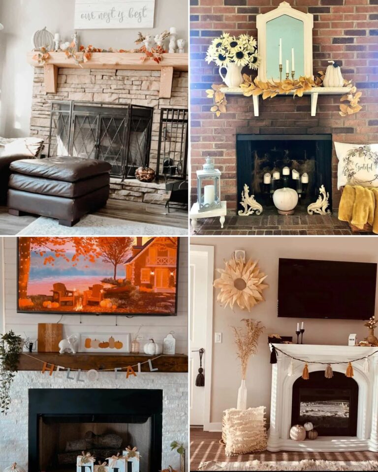 21 Festive Fall Mantel Decor Ideas