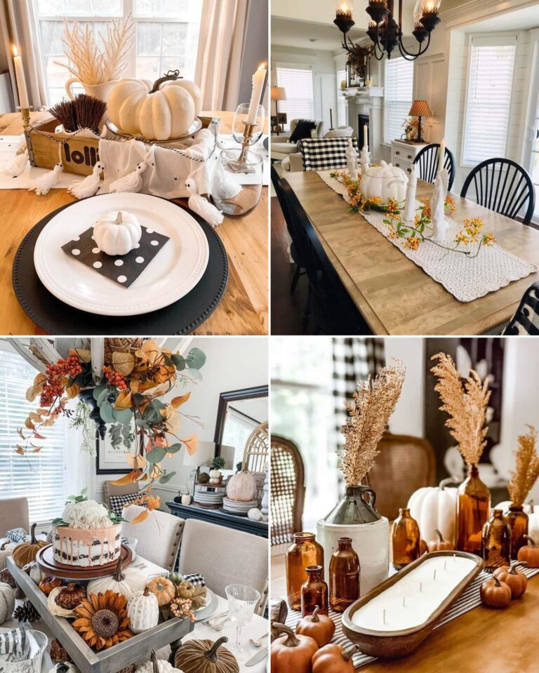 35 Fall Tablescapes for Autumn Dining