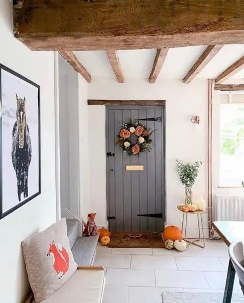 Artificial wildflower wreath
