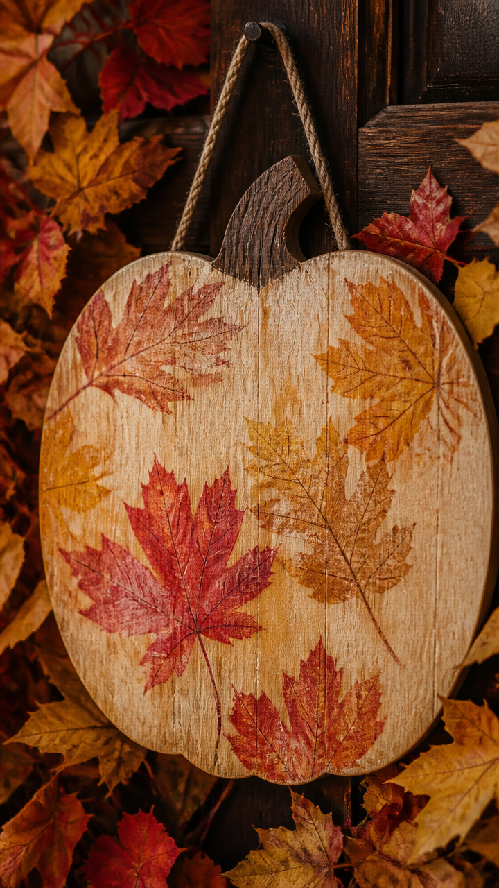Autumn Leaf Transfer Design