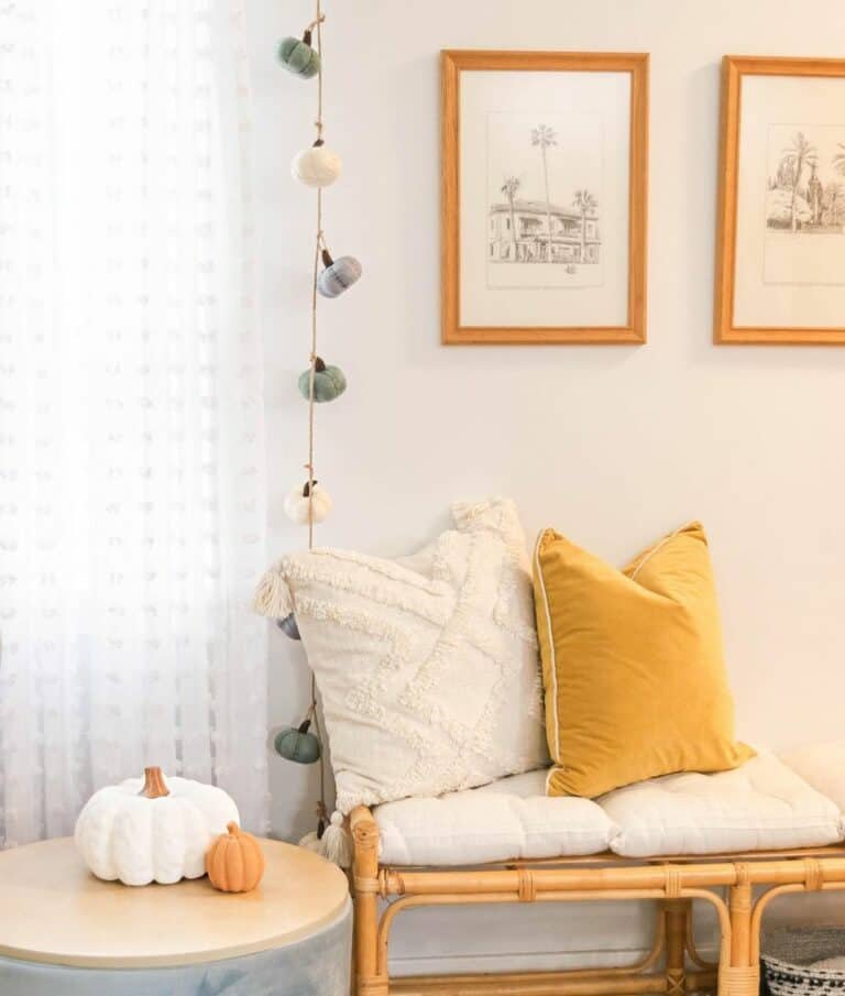 Boho fall accents