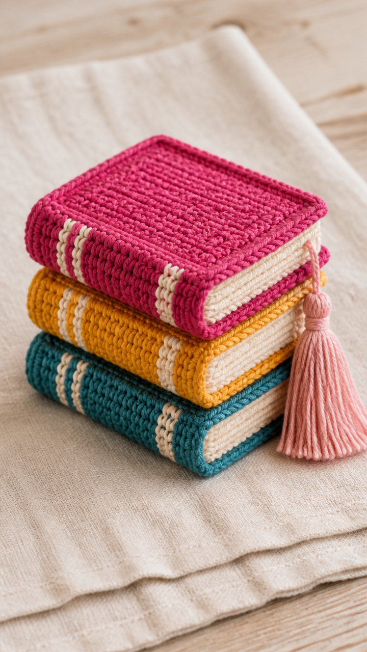 Book Stack Charm crochet pattern