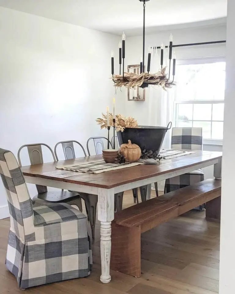 Buffalo Plaid Table Setup