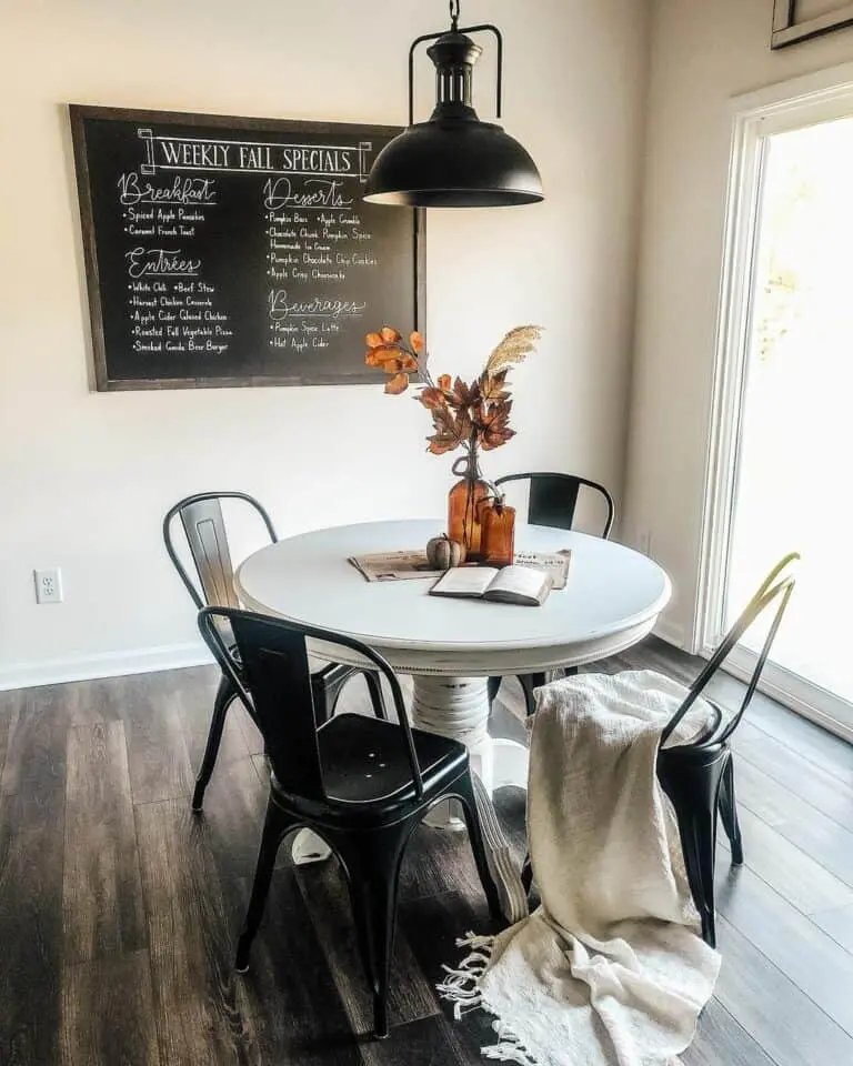 Chalkboard Menu Display