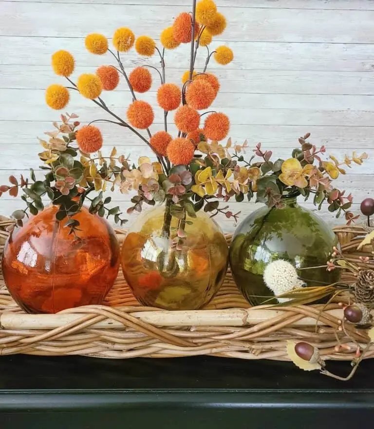 Colorful rounded vases