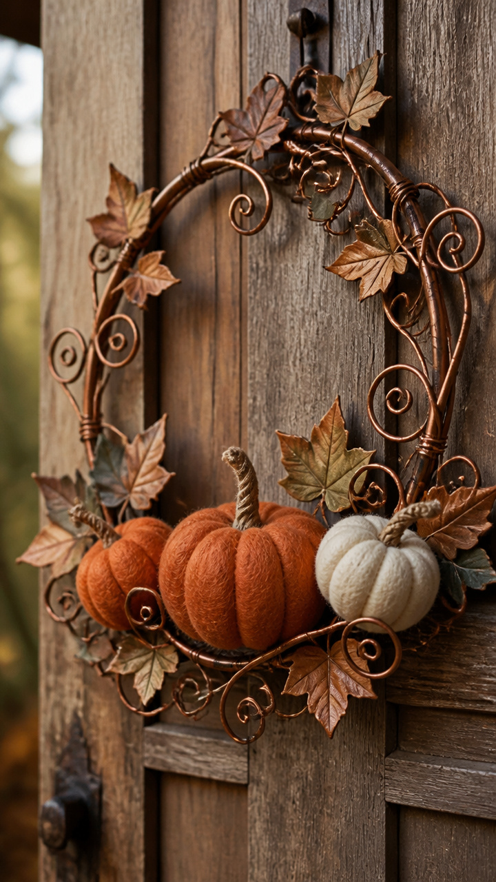 Copper Wire Vine Accent