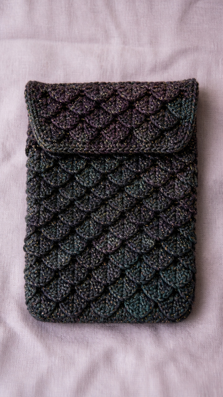 Crocodile Scale Flap Sleeve crochet pattern