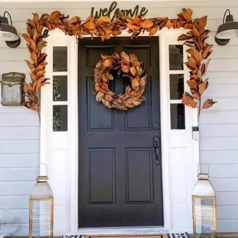 Dried Magnolia Wreath
