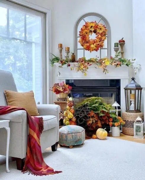 Fall florals and harvest accents