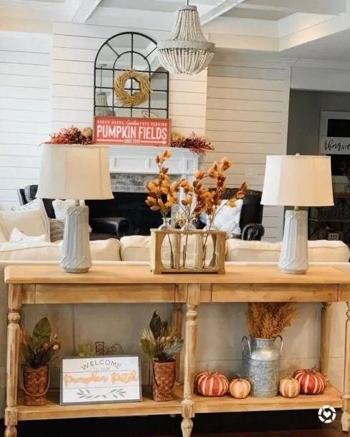 Fall florals and wheat arrangement