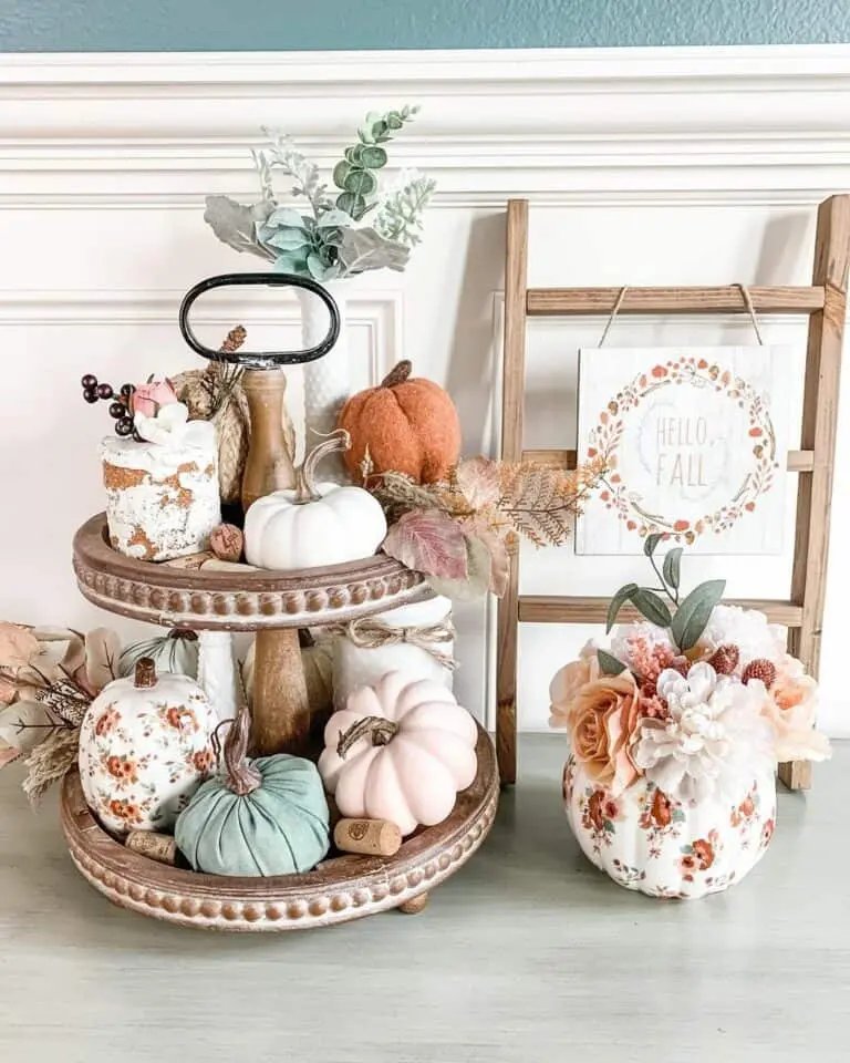 Faux Pumpkins and Mini Cake