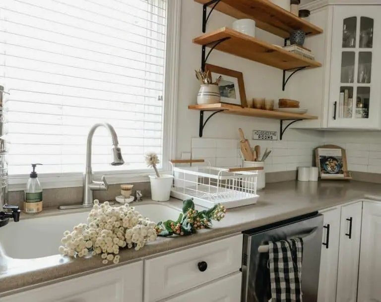 Flowers and Corner Countertop