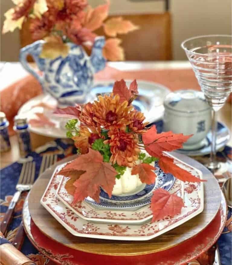 Foraged Leaves Centerpiece