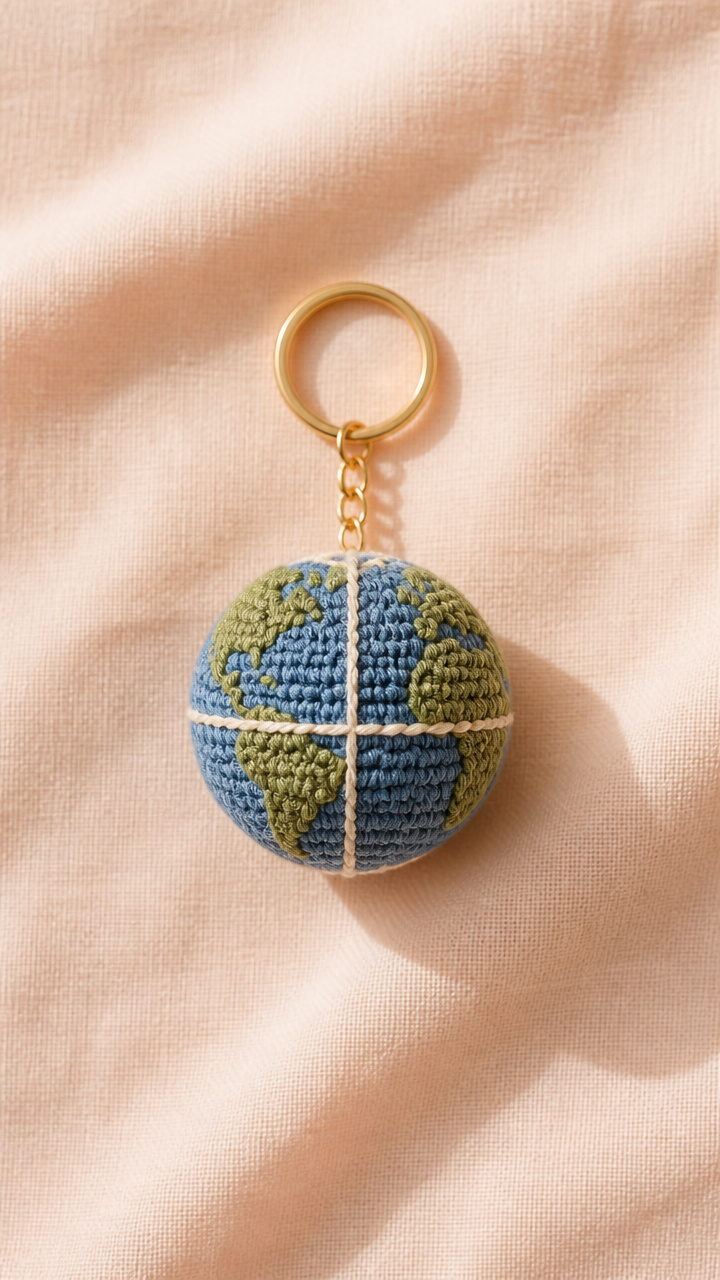 Globe Mini Ornament crochet pattern