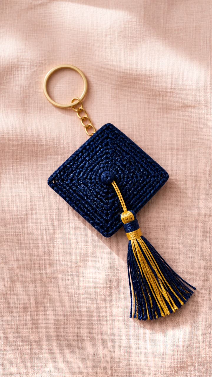 Graduation Cap Square crochet pattern