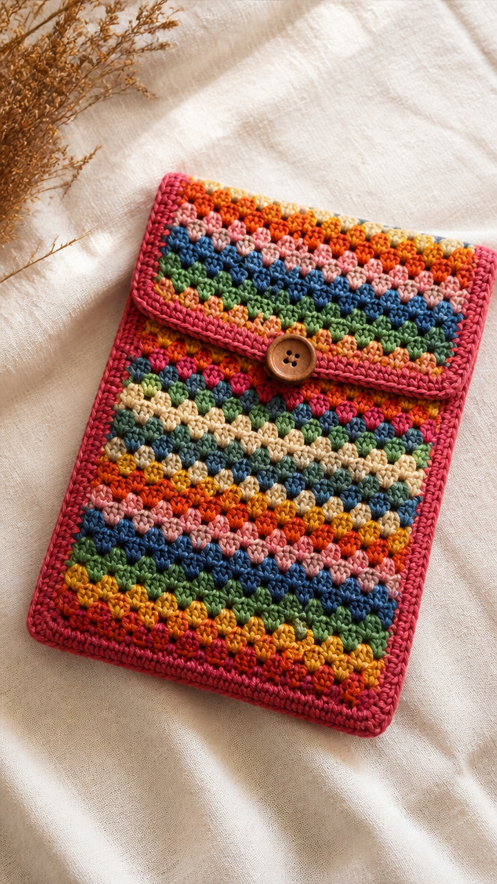 Granny Stripe Wrap Sleeve crochet pattern