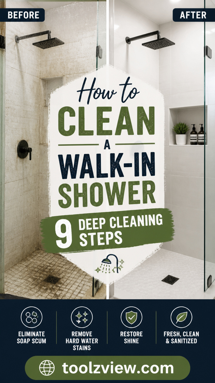 How to Clean a Walk-In Shower: 9 Deep Cleaning Steps