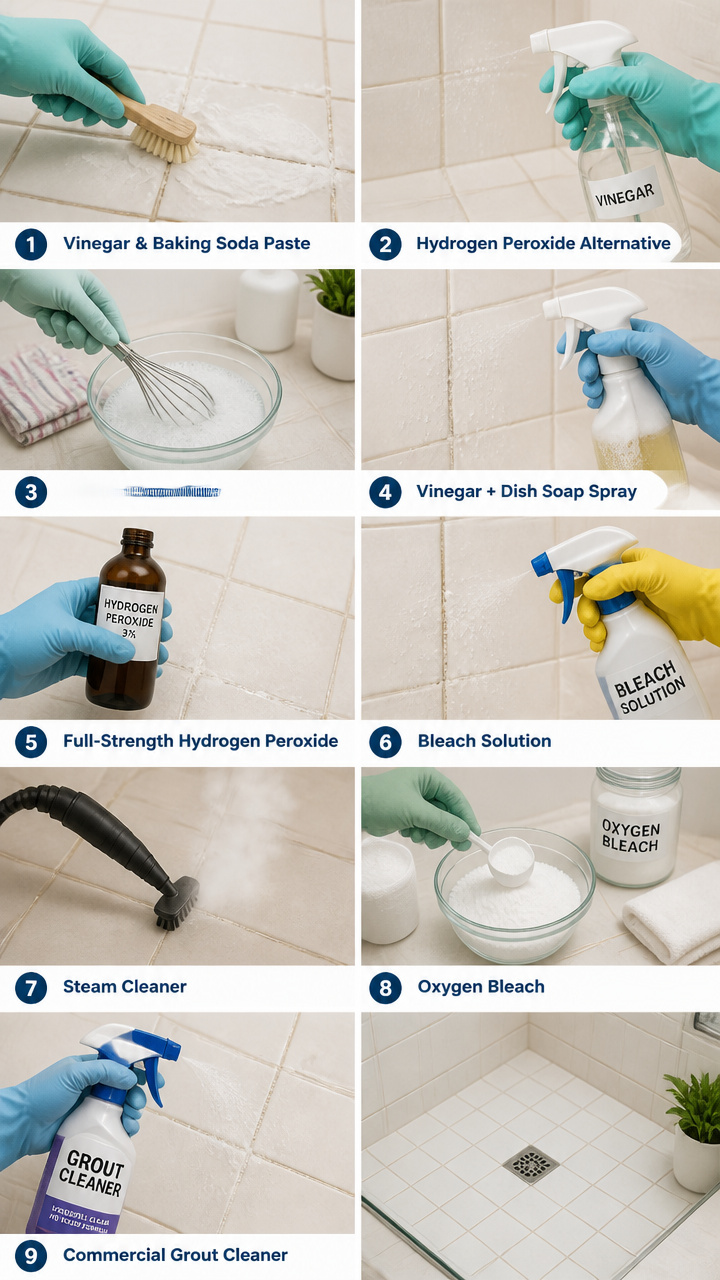 How to Clean Shower Grout: 10 Ways to Remove Mold and Mildew — Step by Step