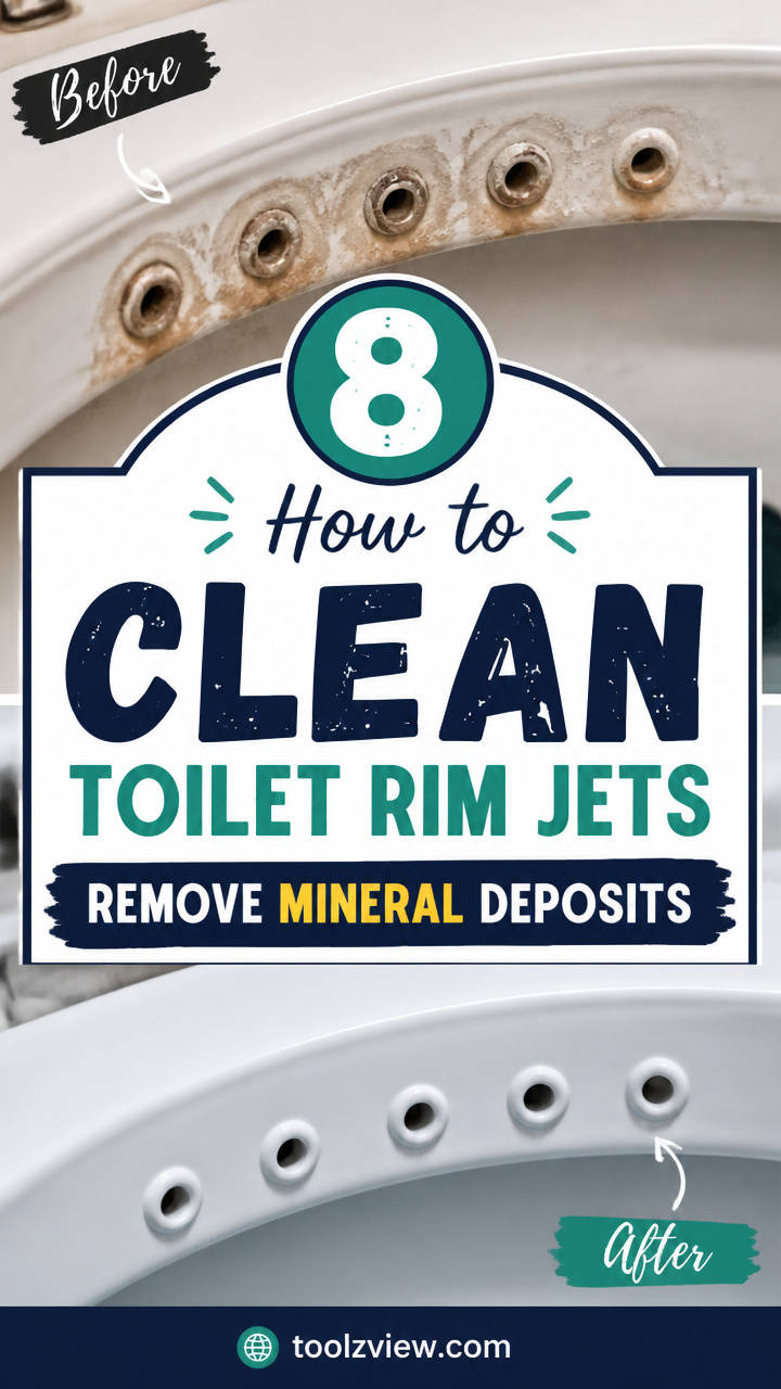 How to Clean Toilet Rim Jets: 8 Ways to Remove Mineral Deposits