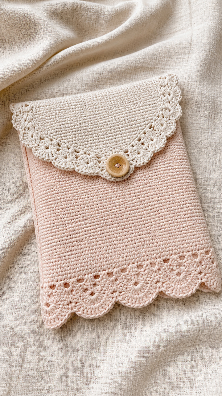 Lace Edge Flip Sleeve crochet pattern