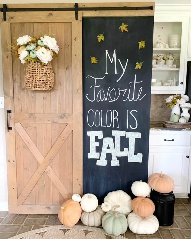 Large fall chalkboard