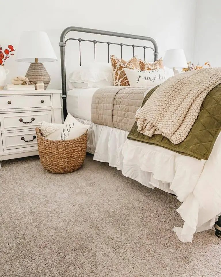 Leaf-Patterned Pillows and Throws