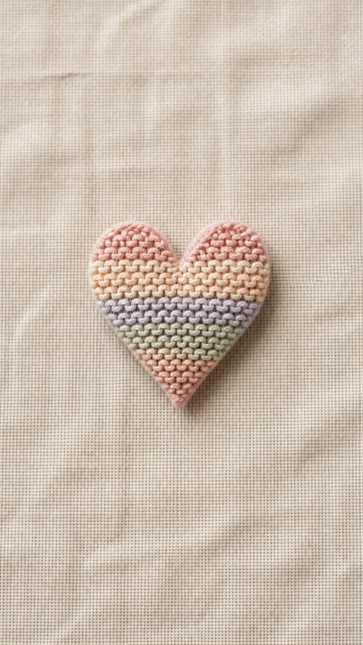 Mini Loom Woven Heart crochet pattern
