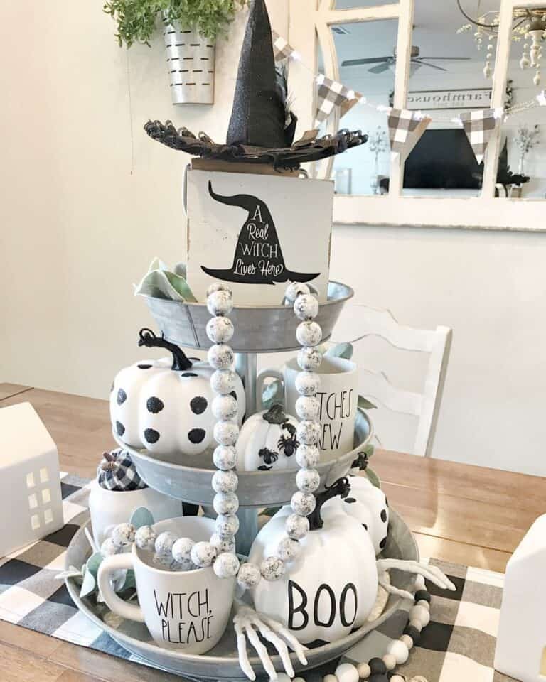 Monochrome Witch Tray