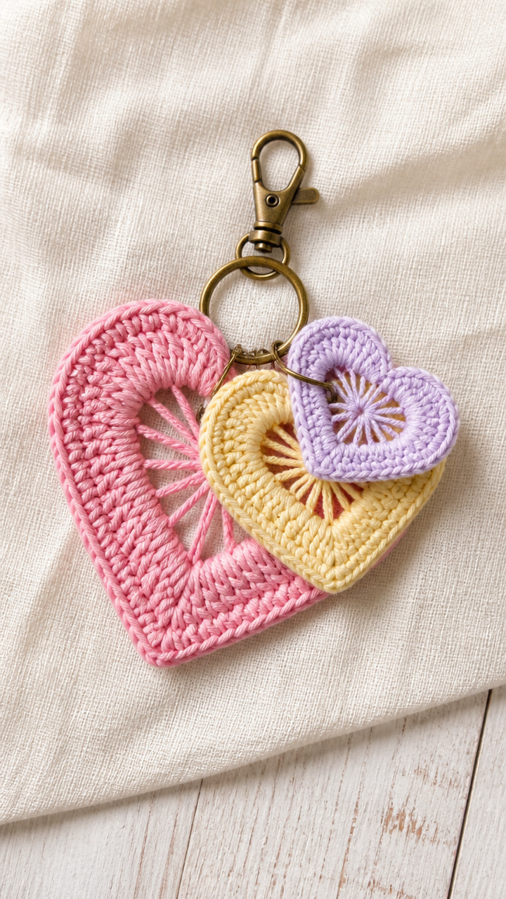 Notebook Doodle Heart crochet pattern
