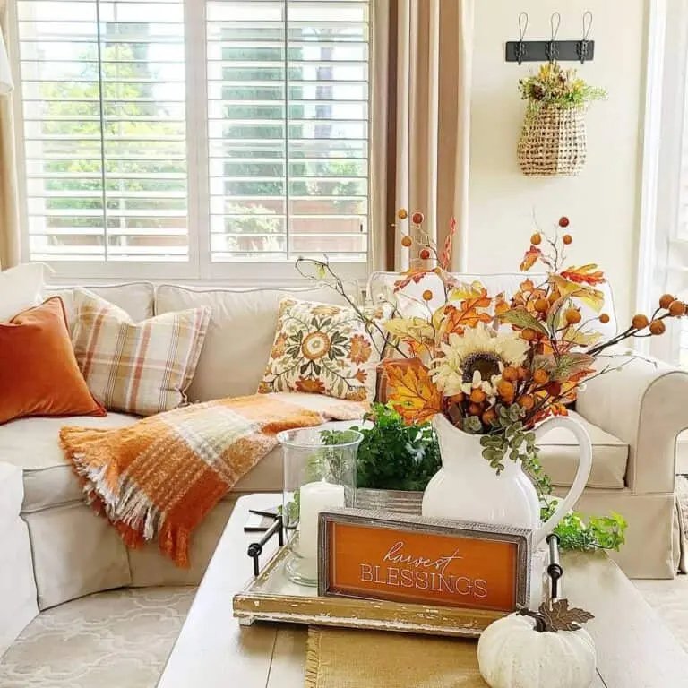Orange bouquet centerpiece