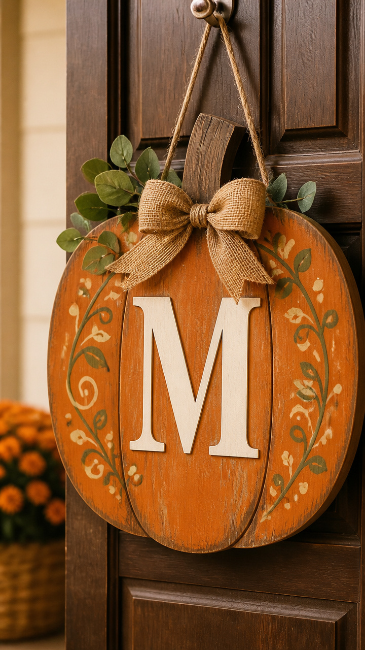 Personalized Initial Pumpkin