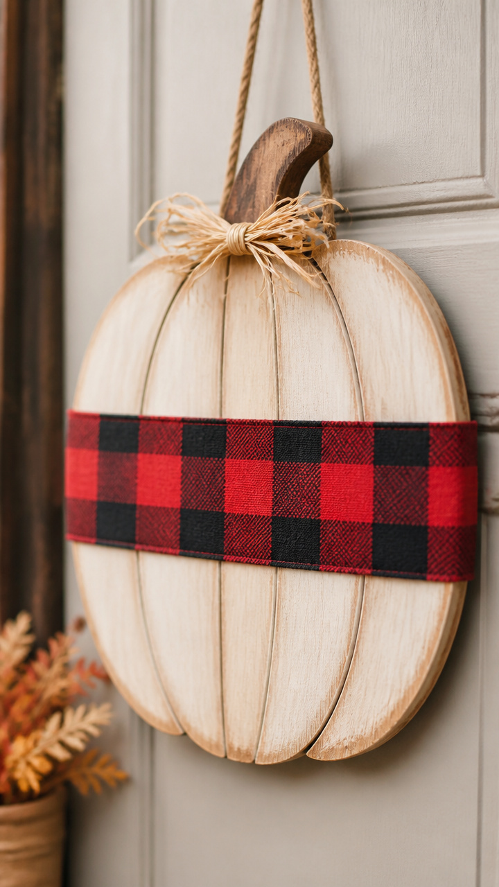 Plaid Wrapped Middle Band