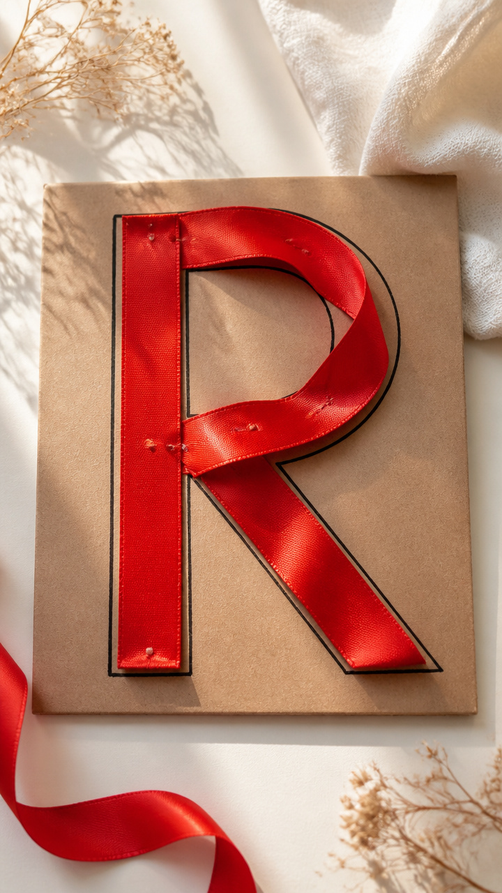 Ribbon R Frame