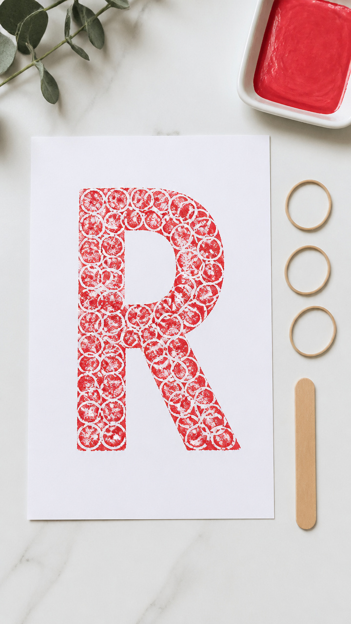 Rubber Band Stamp R