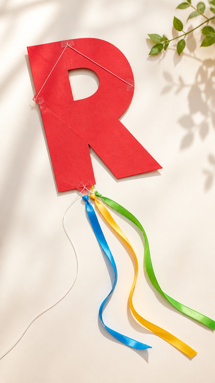 Ribbon Tail R Kite