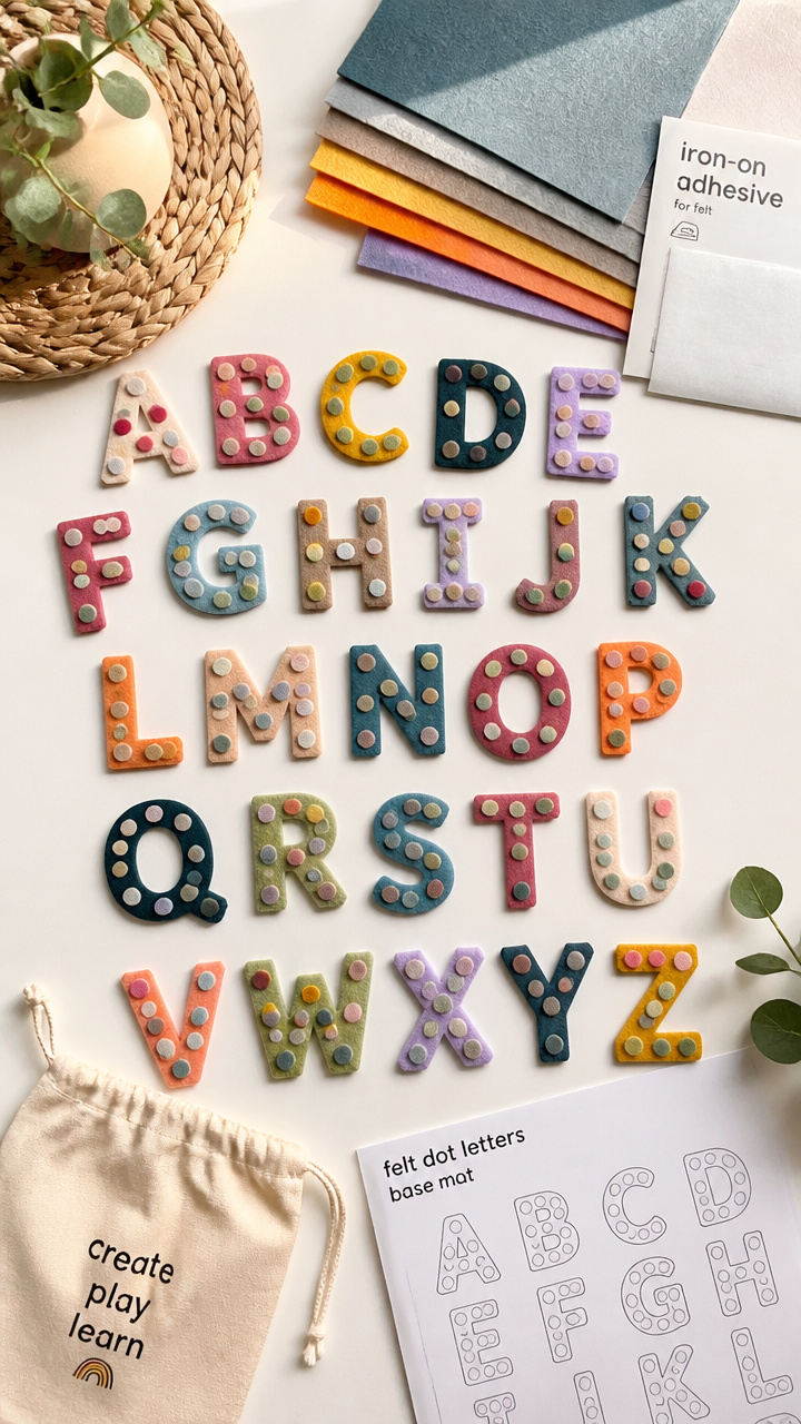 Felt Dot Letters