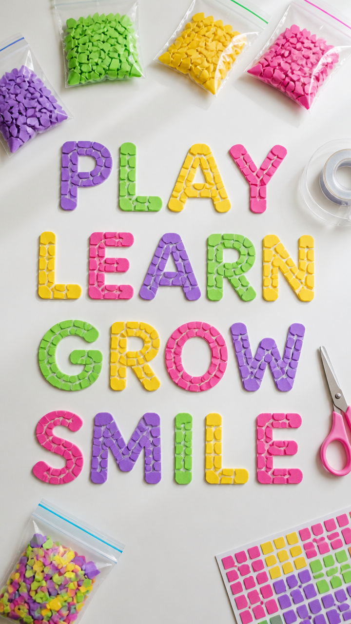 Foam Sticker Mosaics